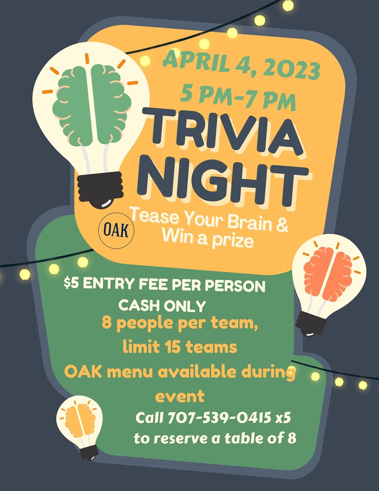 Trivia Night Flyer April