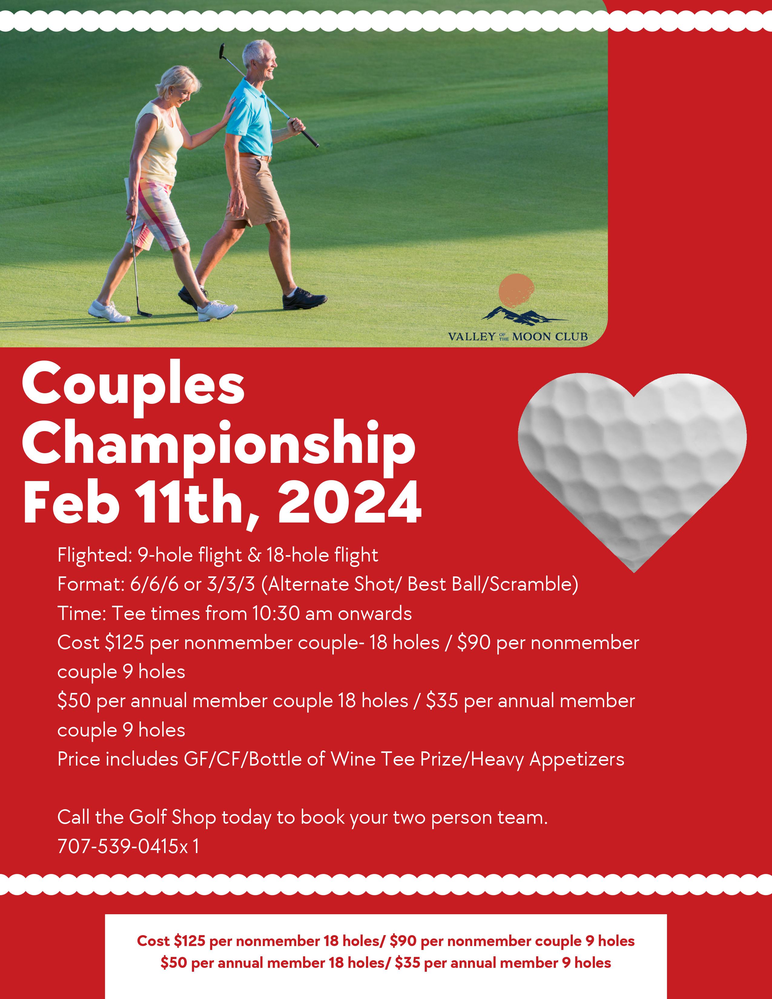 VOM Couples Championship 2024 Flyer
