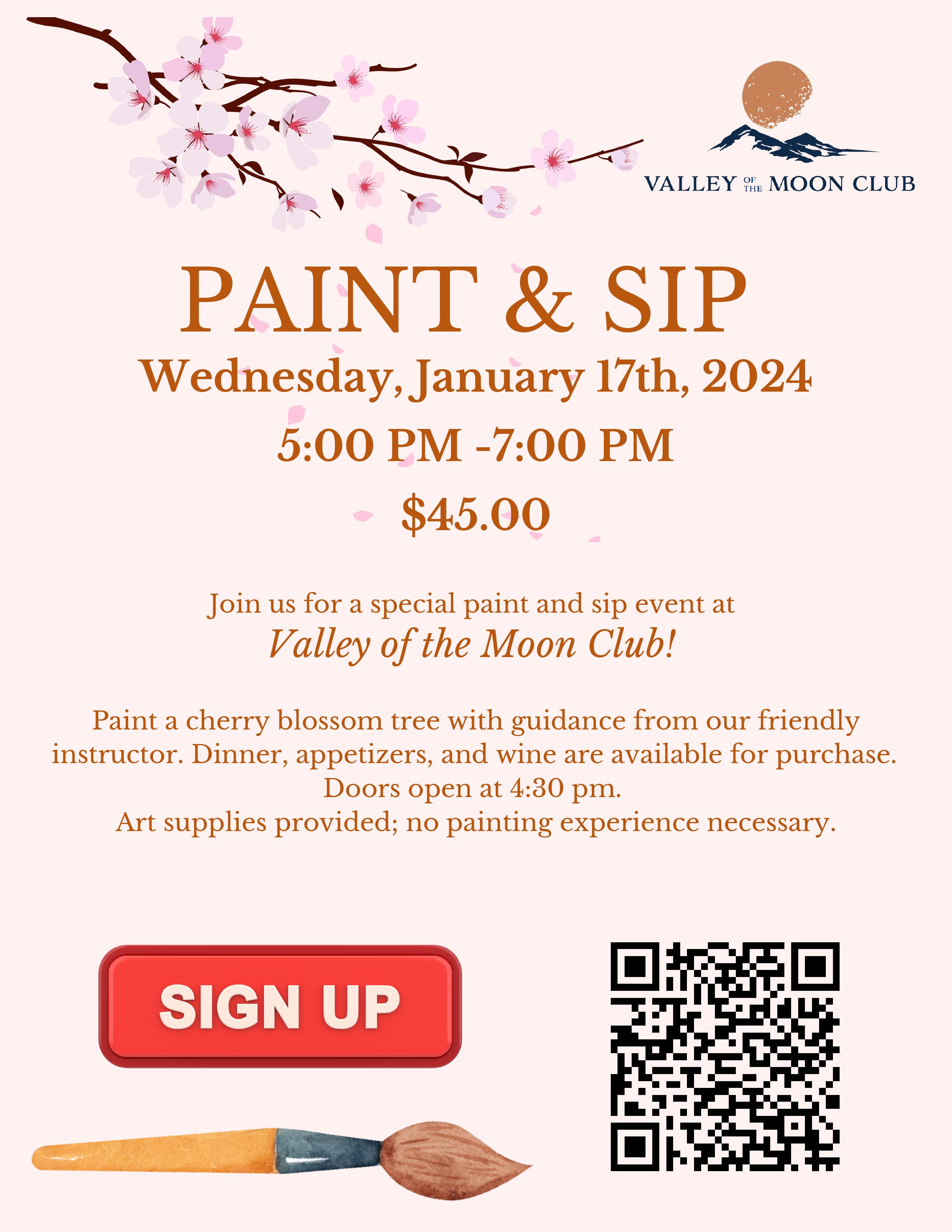 VOM Paint Night BlossomFlyer